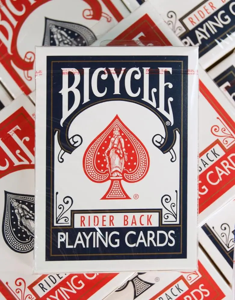 Juego de Cartas Bicycle Rider Back Doble Mazo | Rojo y Azul | Naipes Originales Poker Standard