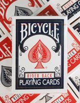 Juego de Cartas Bicycle Rider Back Doble Mazo | Rojo y Azul | Naipes Originales Poker Standard