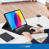 Carcasa Funda + Teclado Para iPad Air 5ma Gen 2022 iPad Air 4ta Gen 2020 Linkon 10.9" Black Air