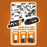 Motosierra Inalámbrica WORX WG324.9 20V PowerShare | Espada de 5" | No Incluye Batería ni Cargador