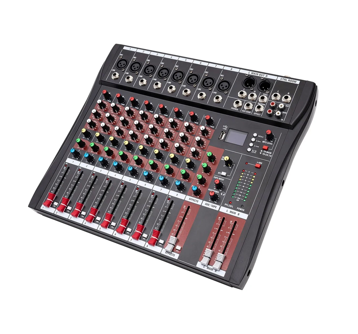 Mezclador Profesional De 8 Canales, Consola De Sonido