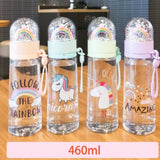 Vaso Para Agua Con Diseño Arcoiris Kawaii