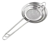 Set 3 Coladores Acero Inoxidable 10, 8,5, 7cm