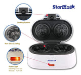 Máquina para hacer wafles dobles de Starblue White Make 110V
