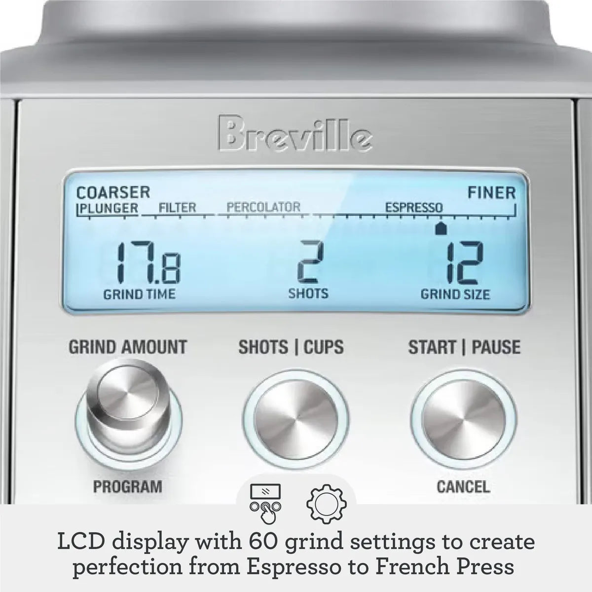 Breville BCG820BTR Smart Grinder Pro para café y expreso 110V