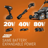 Motosierra Inalámbrica WORX WG324.9 20V PowerShare | Espada de 5" | No Incluye Batería ni Cargador