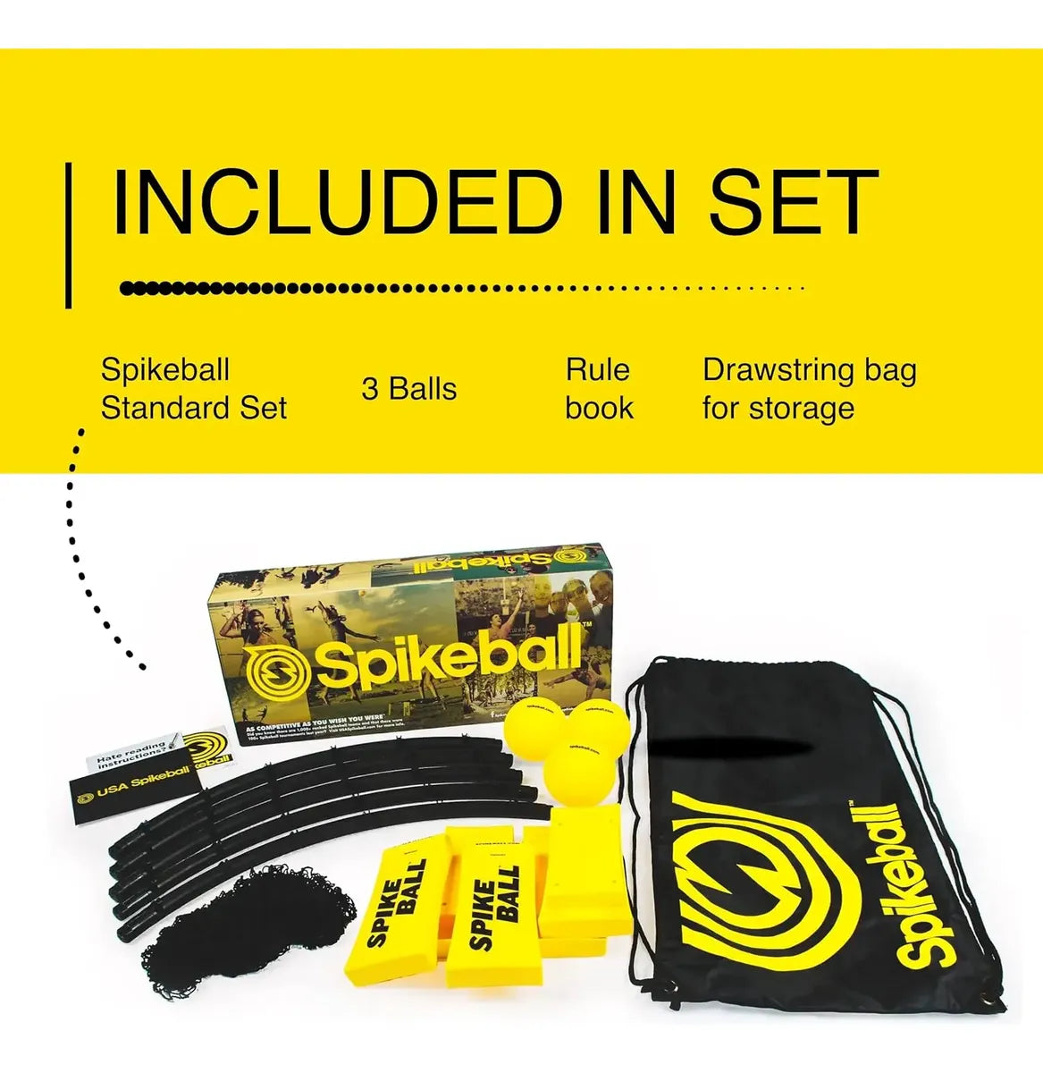 Kit Spikeball Standard | Juego de Roundnet con 3 Pelotas | Open Box