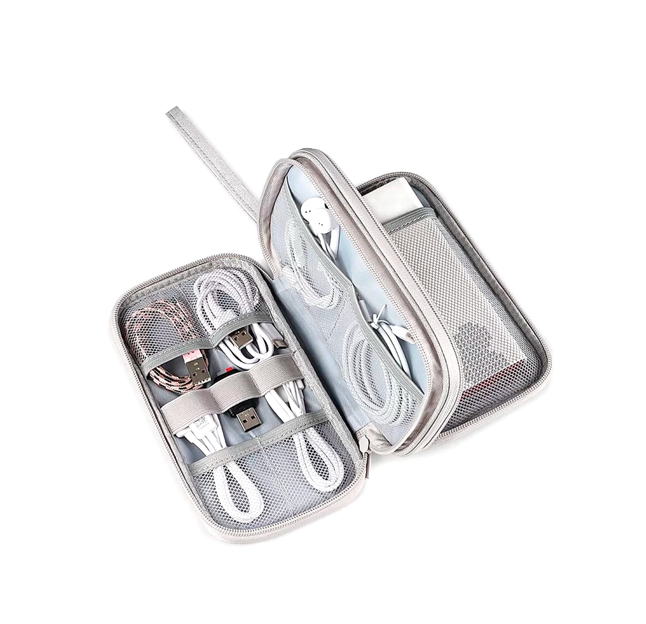 Estuche Organizador De Cables Cargador Audífonos Bolso Viaje