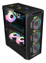 Gabinete Kronos Ice Drilling, Atx, Vidrio, 4 Coolers Rgb