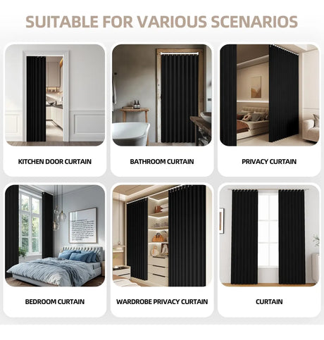 Cortina Magnética para Puerta Diseño Acordeón – Visillo