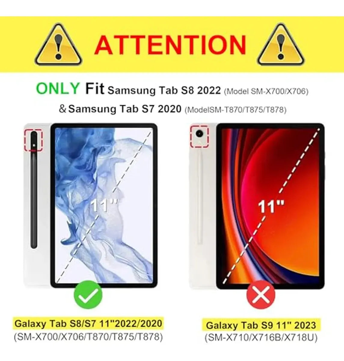 Funda Protectora para Samsung Galaxy Tab S7 / Tab S8 11" – 2020/2022