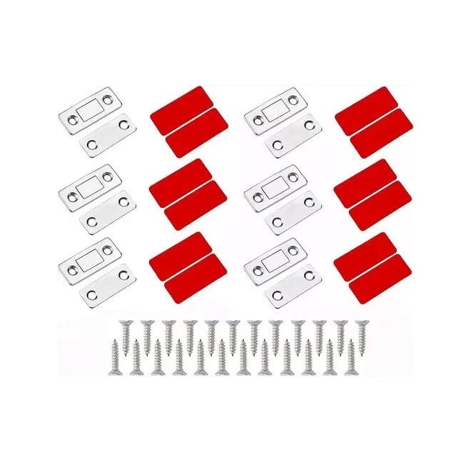 Pack 6 Pestillos Seguros Magnético Cajones Muebles Imán
