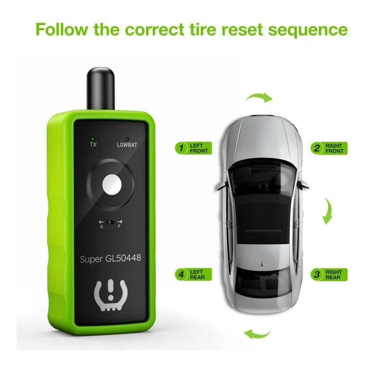 VXDAS GL50448 Herramienta TPMS de Reaprendizaje y Activación de Sensores de Presión de Neumáticos para GM