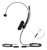Audífonos Yealink YHS34 Lite Mono con Micrófono RJ9
