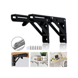 2 Bisagras Soporte Plegable Para Estante, Acero Inoxidable