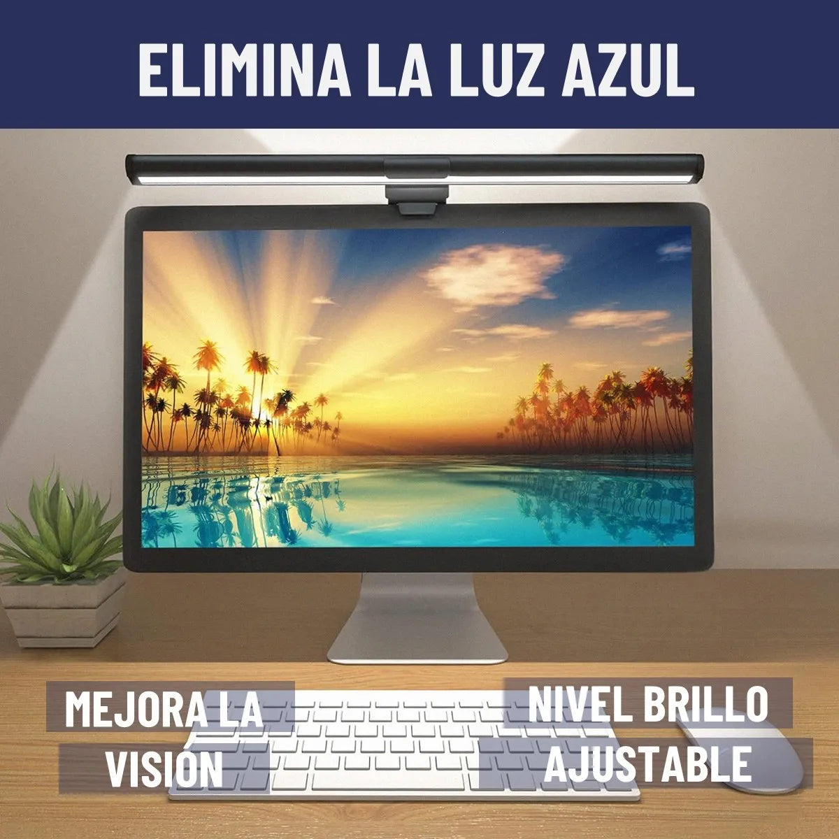 Barra De Luz Led Monitor Maxwell Lampara Escritorio Notebook