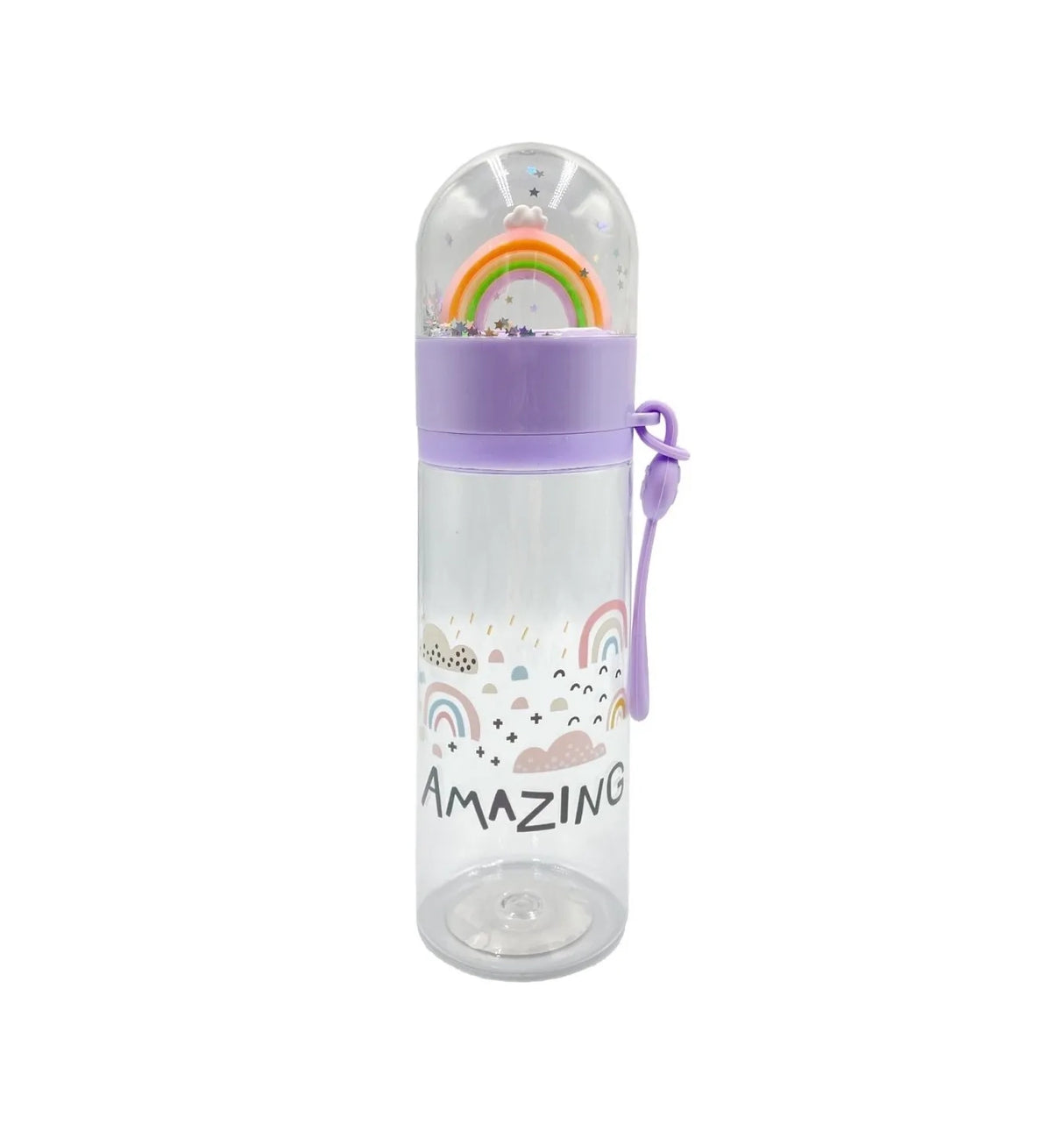 Vaso Para Agua Con Diseño Arcoiris Kawaii