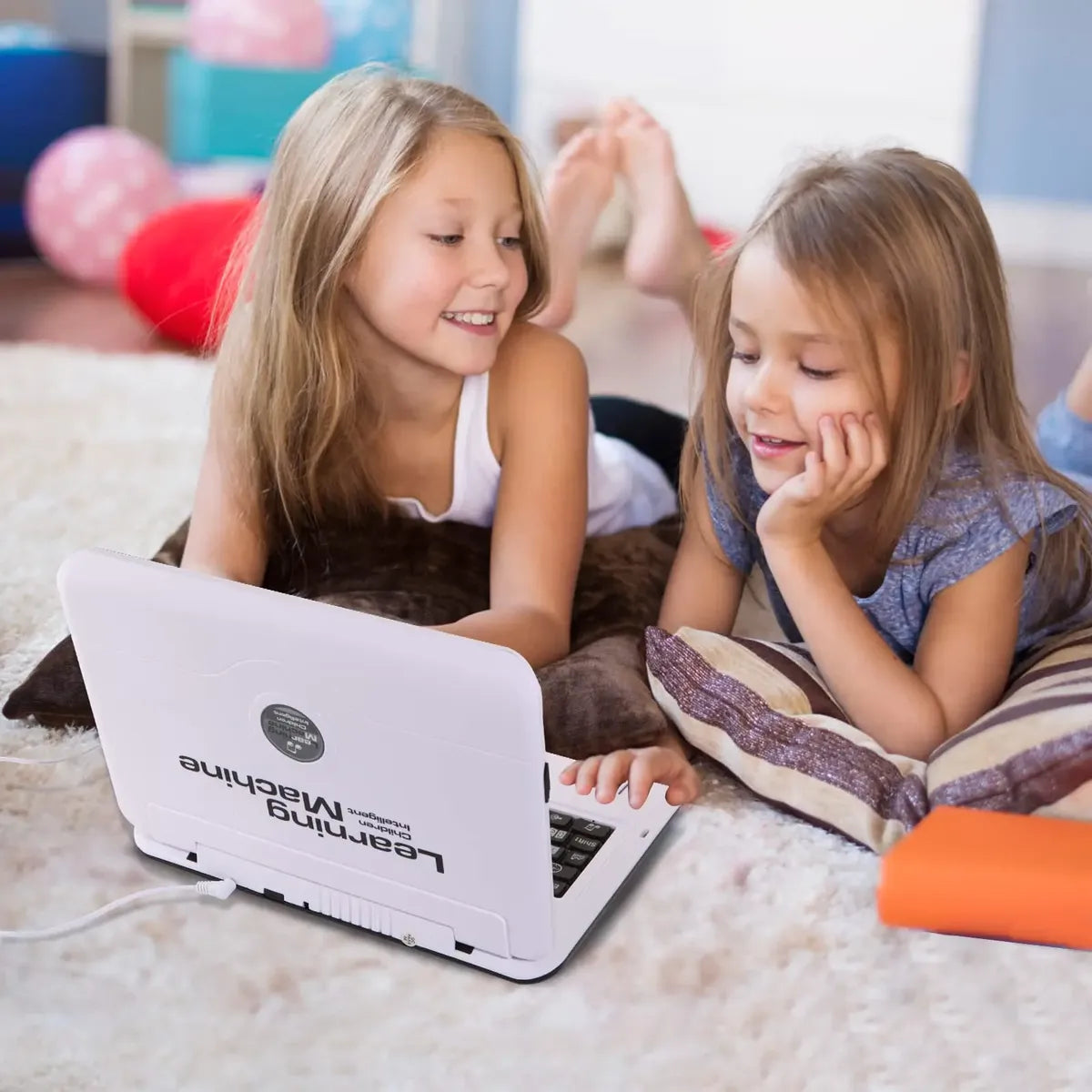 Computador Educativo Infantil LESHITIAN 80 Modos de Aprendizaje | Laptop Interactiva con Mouse | +5 Años IDIOMA INGLÉS
