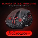 Mouse Gamer Redragon M913, Inalámbrico, 16 Botones, Negro