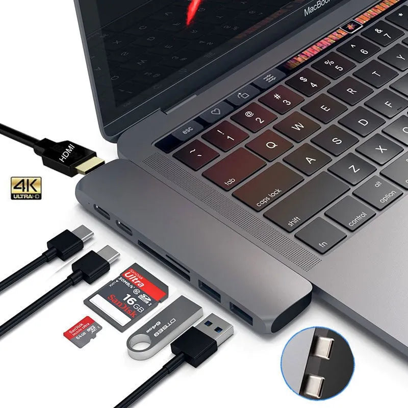 HUB Thunderbolt 3 USB-C for Macbook Pro