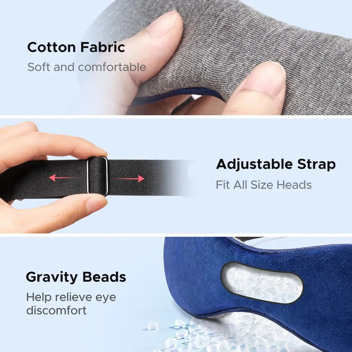 Máscara Térmica para Ojos EZONA | Compresa Caliente USB | Alivio para Ojos Secos | Nueva
