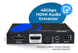 Extractor De Audio Orei 8k Hdmi Ultrahd 4k @ 120 Hz 48g Hdmi