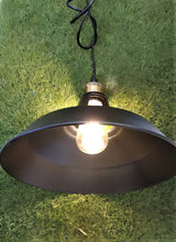 Lampara Colgante Aluminio E27 30 Cm Color Negro