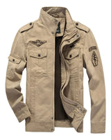 Chaqueta Militar Hombre Estilo Aviador de Algodón | Casual Outdoor |