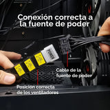 Gabinete Kronos Ice Drilling, Atx, Vidrio, 4 Coolers Rgb