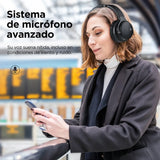 Auriculares Bluetooth Anc Cowin E7b With Ruido Cancelación Micrófono Call 20 Hrs Color Negro