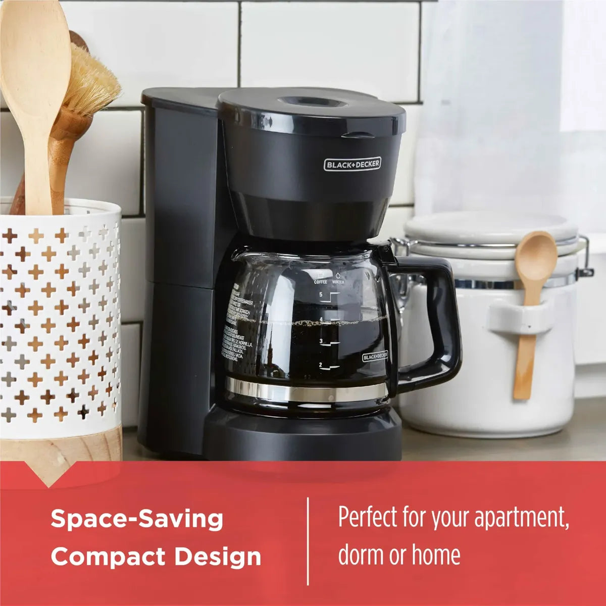 Cafetera Black+Decker DCM600B 5 Tazas | Jarra de Vidrio | 120V