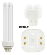 Bombilla Fluorescente Compacta Satzol Plc-18w 2700k De 4 Pin