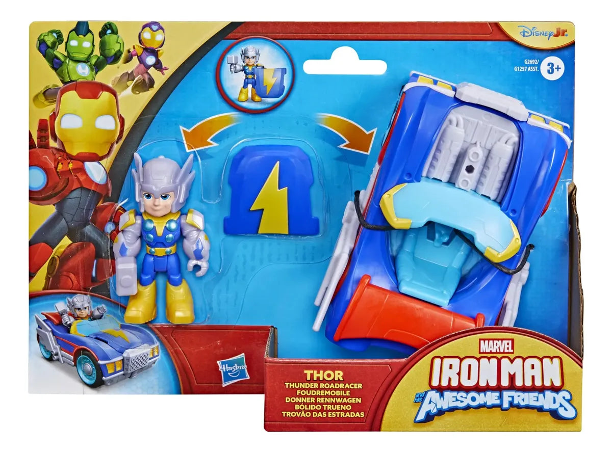 Figura de Acción Marvel Thor con Vehículo de Juguete – Avengers