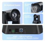 Cámara Ptz Tongveo Con Zoom Óptico 3x 1080p 60 Fps Hdmi Usb