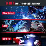 Soldador Awt 140a Flux Core Mig/stick/lift Tig 3 En 1 - 110V