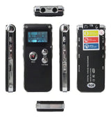 Grabadora Digital Profesional De Voz Sonido 8gb Mp3 Color Negro