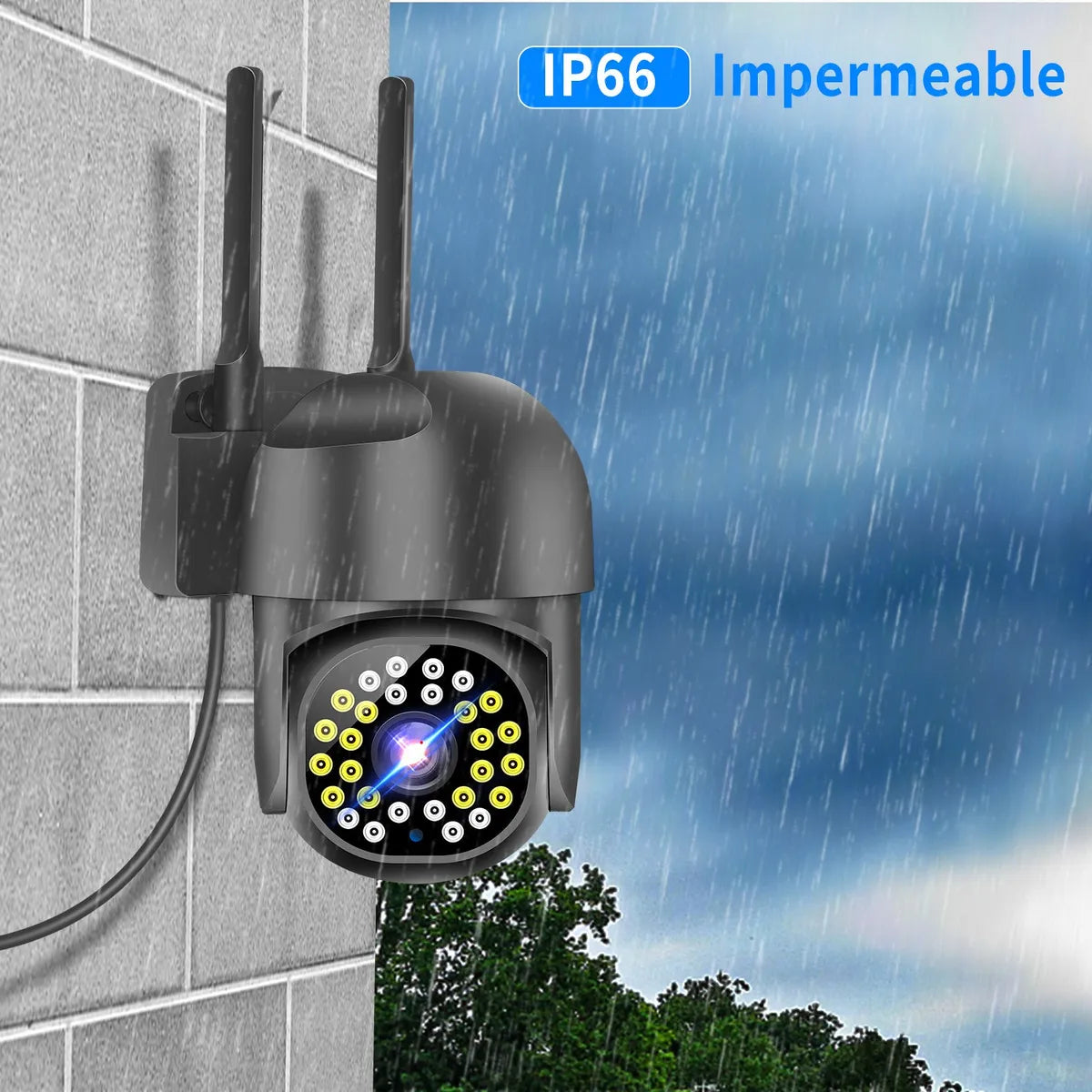 ATSG 0461 Wireless 5g Wifi Camara De Vigilancia Conexión Bluetooth color Negro