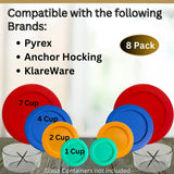 Tapas de Repuesto Klare Ware para Pyrex, Anchor Hocking y KlareWare