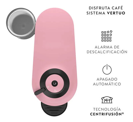 Cafetera Nespresso Nestle Vertuo Pop Color Rosa 120V