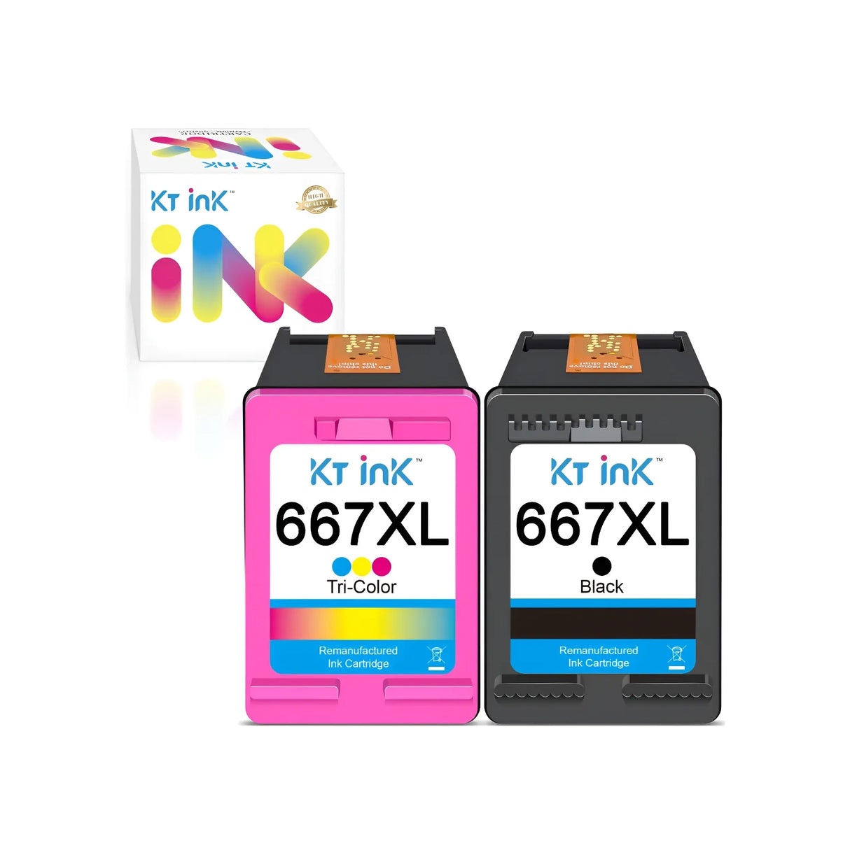 Cartucho De Tinta Compatible Para Hp 667xl Color / Negro