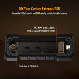 Carcasa ASUS TUF Gaming A2 para SSD M.2 NVMe | USB-C 3.2 Gen 2x2 20 Gbps | IP68