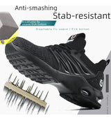 Zapatos de seguridad transpirables para hombre punta de acero