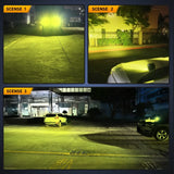 Combo LED Pods Nilight 3" Ámbar 42W Spot + Flood | Kit 2 Luces LED Off-Road 12V/24V