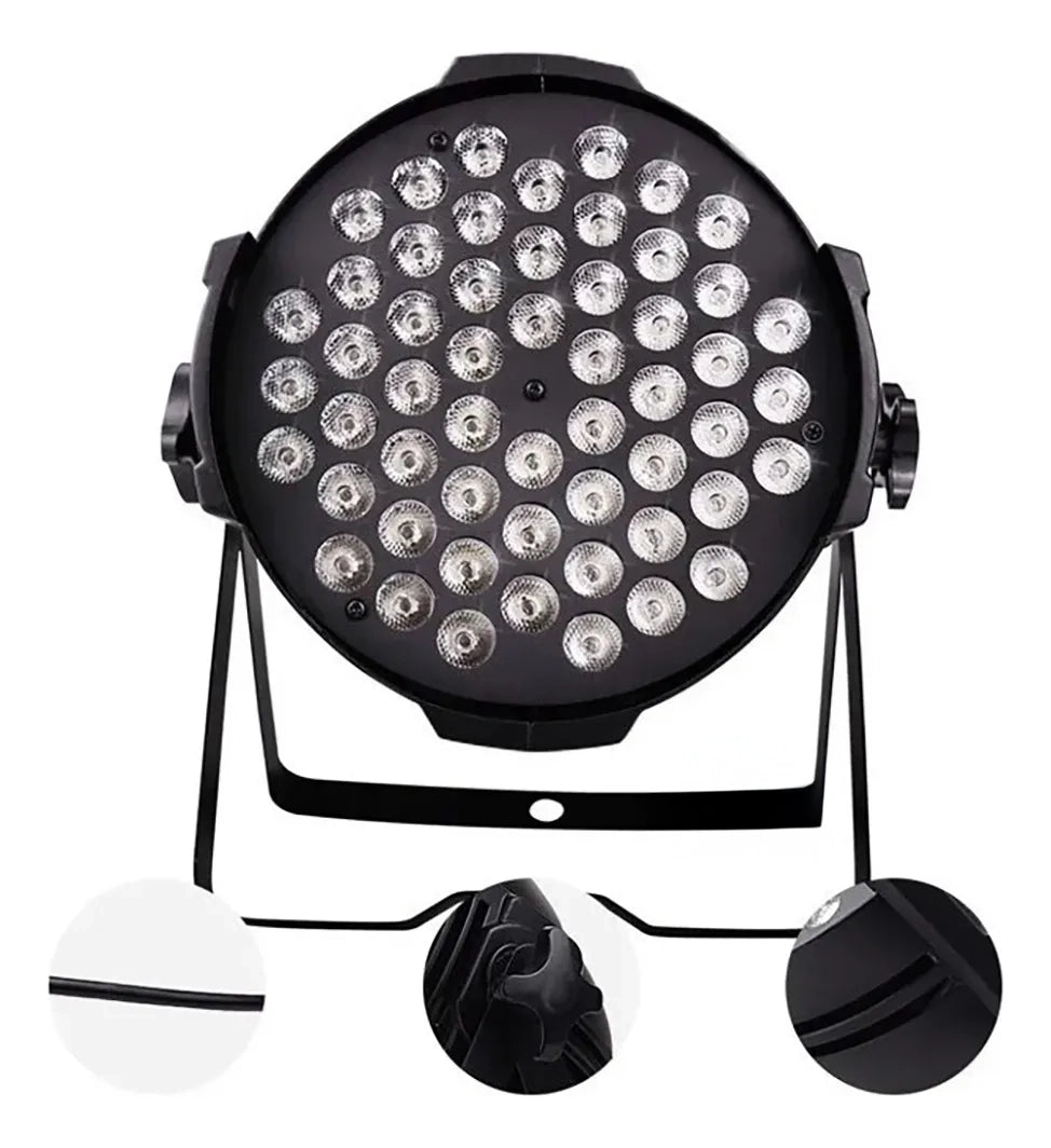 Foco Led Par 54x3w Led Rgbw Fiesta Disco