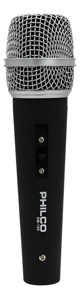 Micrófono Dinámico Philco Con Estuche Dm18k Color Negro Negro