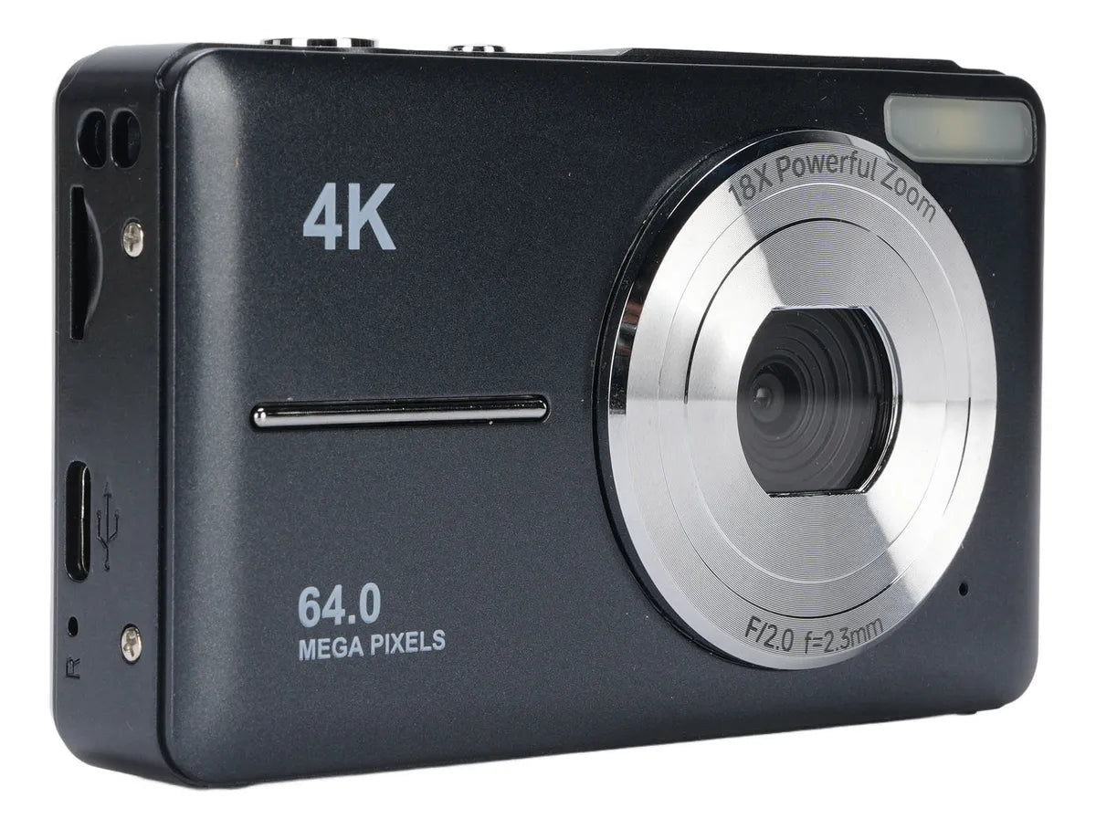 Camera For Student 4k Digital Hd 8mp 18x Zoom Auto Compact