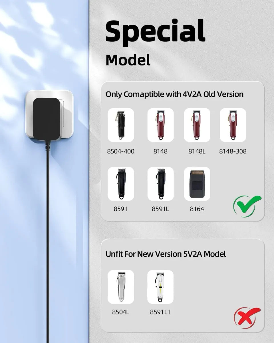 Cargador Wahl Magic Clipper 4V 2A 8148 8164 8591