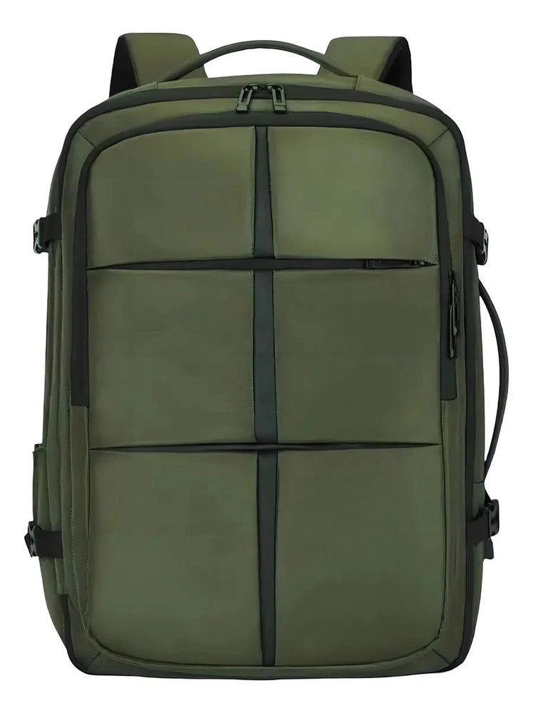 Mochila Viaje Carry On 40Litros Porta Notebook Reforzada Diseño de Tela Lisa