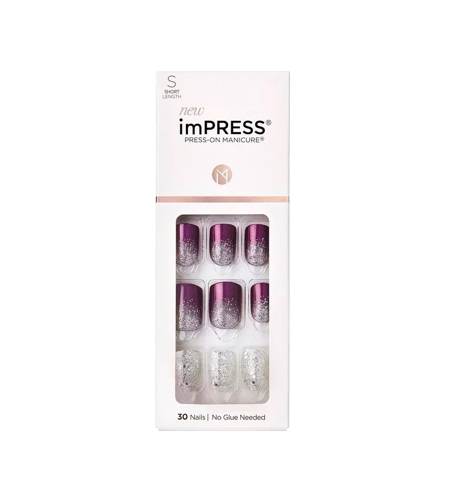 Uñas Impress / Press-on - Purple Frost