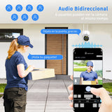 Atsg® 5g Cámara De Vigilancia Impermeable Al Aire Libre 12 Leds